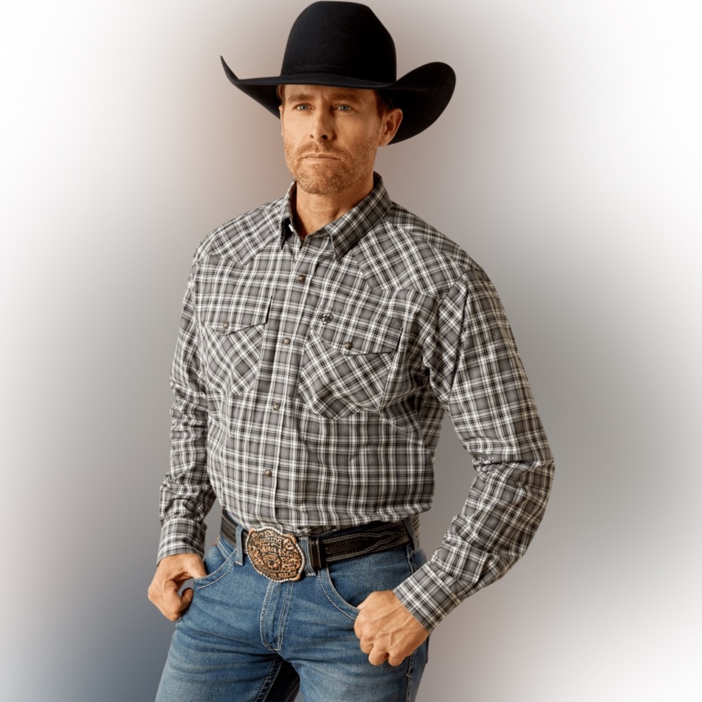 Ariat Pro Wharton Snap Long Sleeve Shirt / Western / Size: Large / Rodeo
